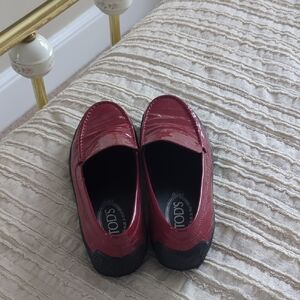 Tod's Burgundy Loafers